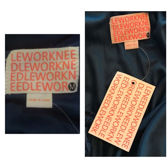 NWT Needlework Navy Blue V-Neck Romper - Picture 8 of 8